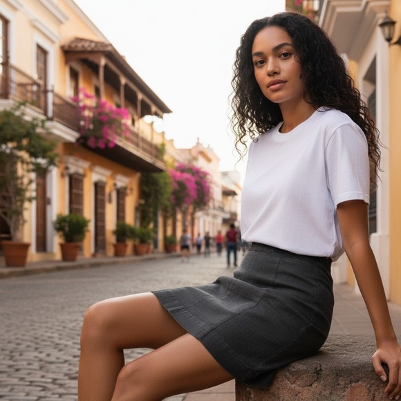 LOFT Dresses & Skirts - Ann Taylor LOFT gray lined skirt 8